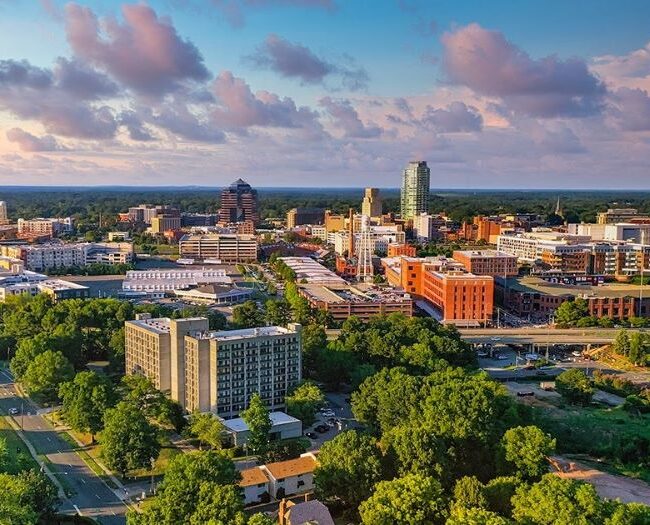 Durham NC Downtown View