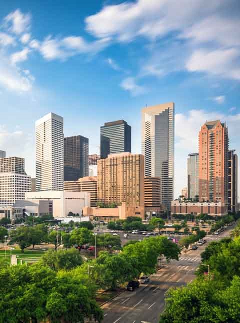 Houston Texas View Scenic Downtown 4523