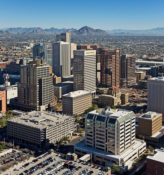 Phoenix-Downtown_Phoenix_Aerial_Looking_Northeast