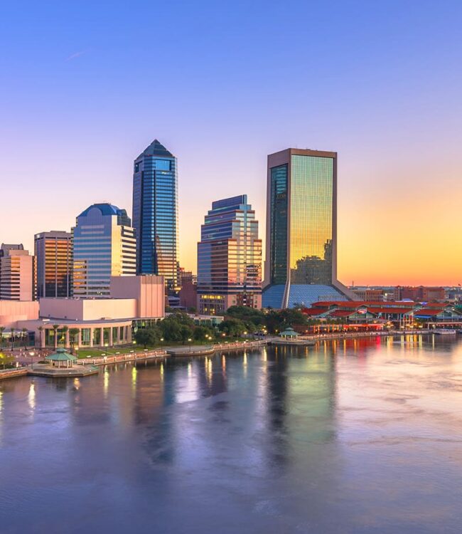 Jacksonville Skyline-sunset